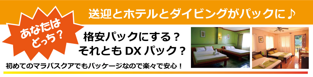 �}���p�X�N�A�ւ̑��}�ƃz�e���ƃ_�C�r���O���Z�b�g�ɂ����p�b�P�[�W���A�����W���R���݁I